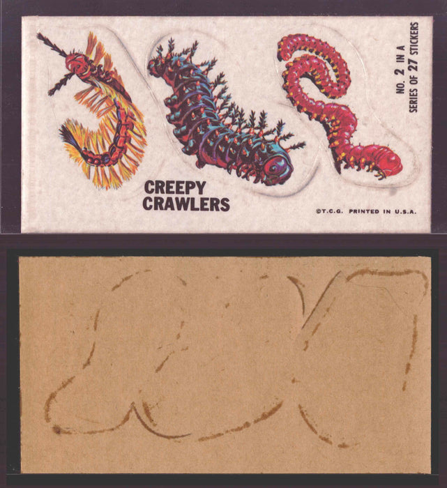1967 Disgusting Disguises Sticker Trading Card You Pick Singles #1-27 #	  2   Creepy Crawlers  - TvMovieCards.com