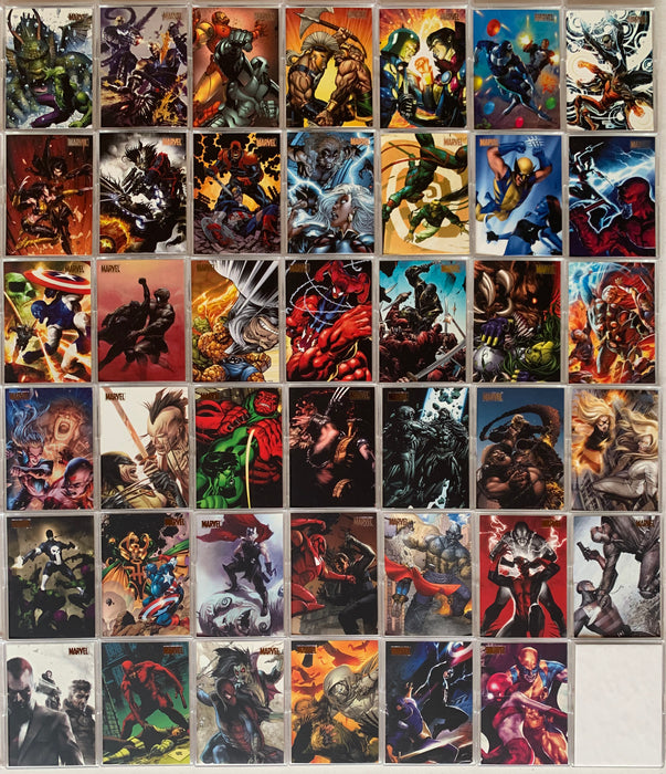 Marvel Heroes and Villains Silver Parallel Card Set 81 Cards Rittenhouse 2010   - TvMovieCards.com