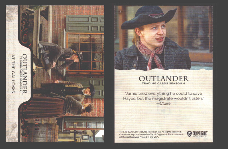 2020 Outlander Season 4 Red Foil Parallel Base Card You Pick Singles XX/50 2 At the Gallows - TvMovieCards.com
