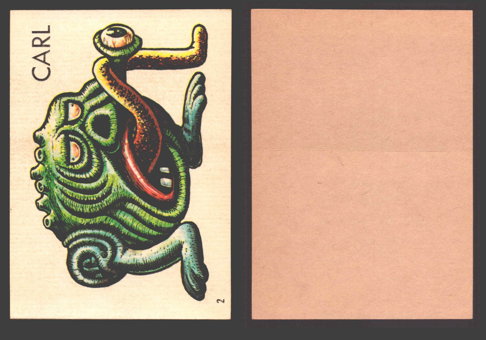 1965 Ugly Stickers Topps Trading Card You Pick Singles #1-44 with Variants 2 Carl - TvMovieCards.com