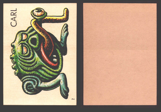 1965 Ugly Stickers Topps Trading Card You Pick Singles #1-44 with Variants 2 Carl - TvMovieCards.com