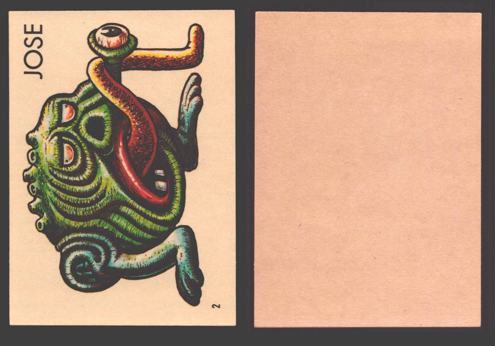 1965 Ugly Stickers Topps Trading Card You Pick Singles #1-44 with Variants 2 Jose - TvMovieCards.com