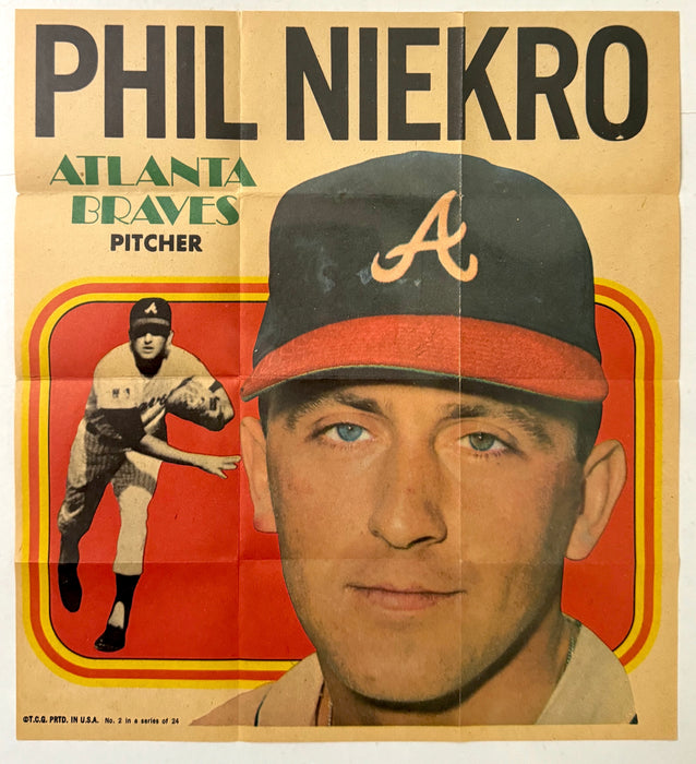 1970 Topps Baseball POSTER Inserts You Pick Singles *Finish Your Set* 2 Phil Niekro  - TvMovieCards.com