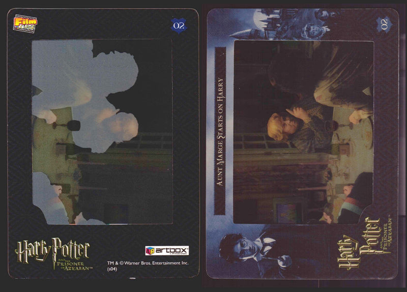Harry Potter Prisoner of Azkaban Filmcardz 1-72 You Pick Single Cards Artbox 200 # 02 Aunt Marge Starts on Harry - TvMovieCards.com