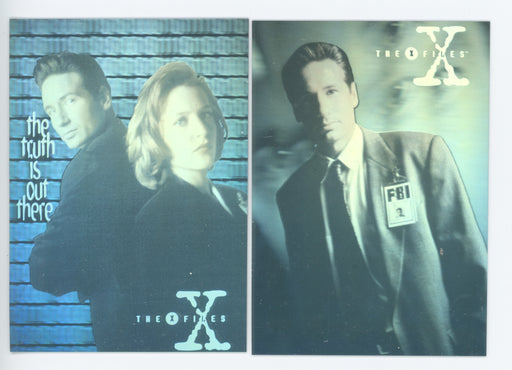 X-Files Season 3 Hologram Chase Card Set X1-X2 Topps 1996   - TvMovieCards.com