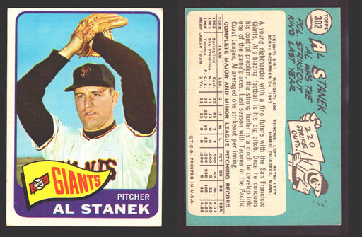 1965 Topps Baseball Trading Card You Pick Singles #300-#399 VG/EX   - TvMovieCards.com