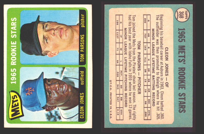 1965 Topps Baseball Trading Card You Pick Singles #300-#399 VG/EX   - TvMovieCards.com