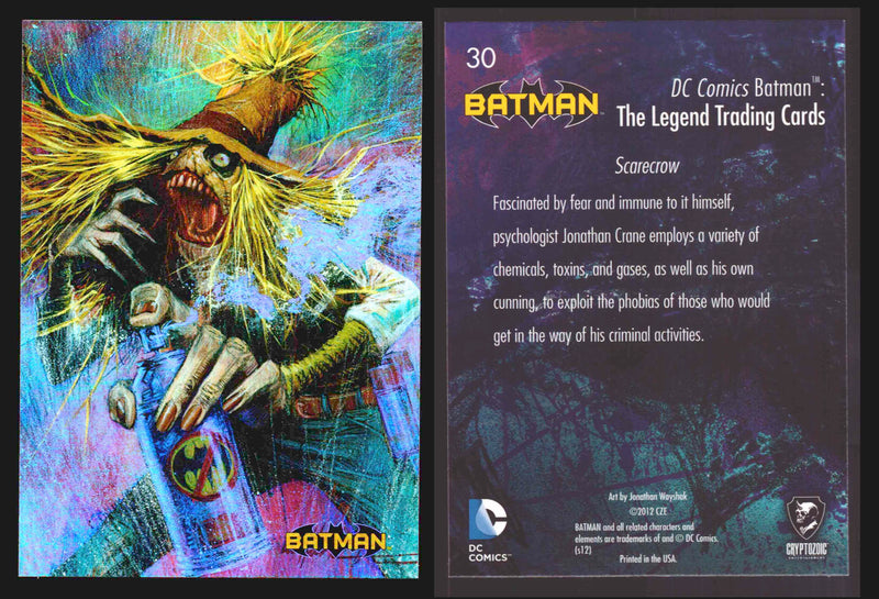 DC Comics Batman The Legend Parallel HoloFoil Base Trading Card Singles #1-63