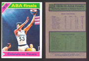 1975-76 Topps Basketball Trading Card You Pick Singles #1-#310 VG/EX #	310 1974-75 ABA Finals - Colonels vs. Pacers  - TvMovieCards.com