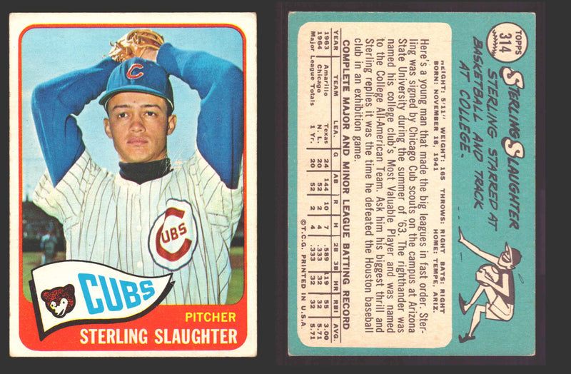 1965 Topps Baseball Trading Card You Pick Singles #300-#399 VG/EX   - TvMovieCards.com