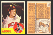 1963 Topps Baseball Trading Card You Pick Singles #300-#399 VG/EX #	317 Sam McDowell - Cleveland Indians  - TvMovieCards.com