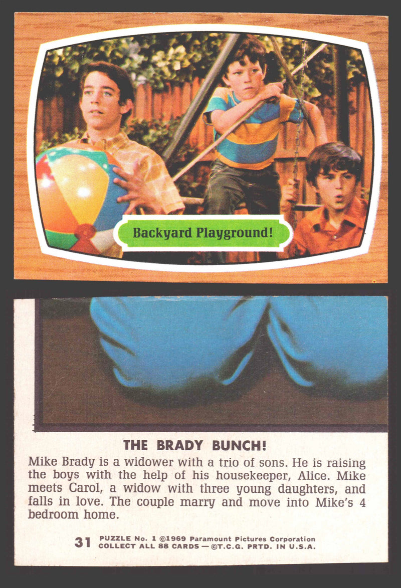 1971 The Brady Bunch Topps Vintage Trading Card You Pick Singles #1-#88