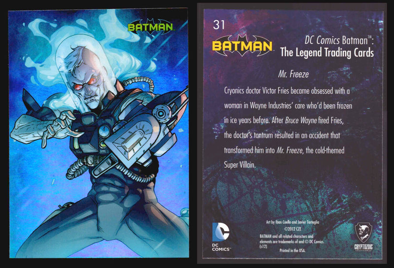 DC Comics Batman The Legend Parallel HoloFoil Base Trading Card Singles #1-63
