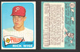 1965 Topps Baseball Trading Card You Pick Singles #300-#399 VG/EX #	322 Rick Wise - Philadelphia Phillies  - TvMovieCards.com