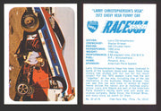 Race USA AHRA Drag Champs 1973 Fleer Vintage Trading Cards You Pick Singles 32 of 74   "Larry Christopherson's Vega"  - TvMovieCards.com