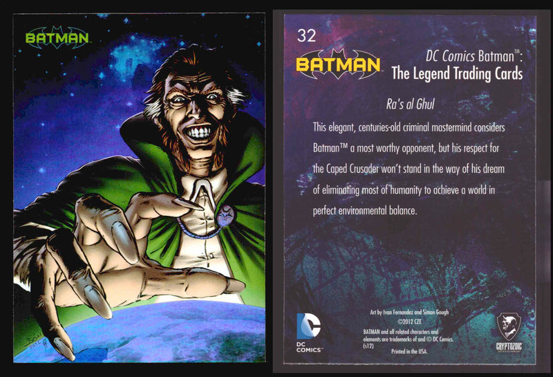 DC Comics Batman The Legend Parallel HoloFoil Base Trading Card Singles #1-63