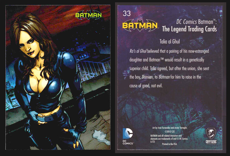 DC Comics Batman The Legend Parallel HoloFoil Base Trading Card Singles #1-63