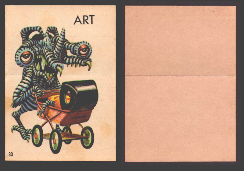 1965 Ugly Stickers Topps Trading Card You Pick Singles #1-44 with Variants