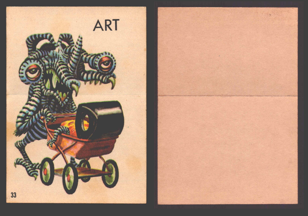 1965 Ugly Stickers Topps Trading Card You Pick Singles #1-44 with Variants