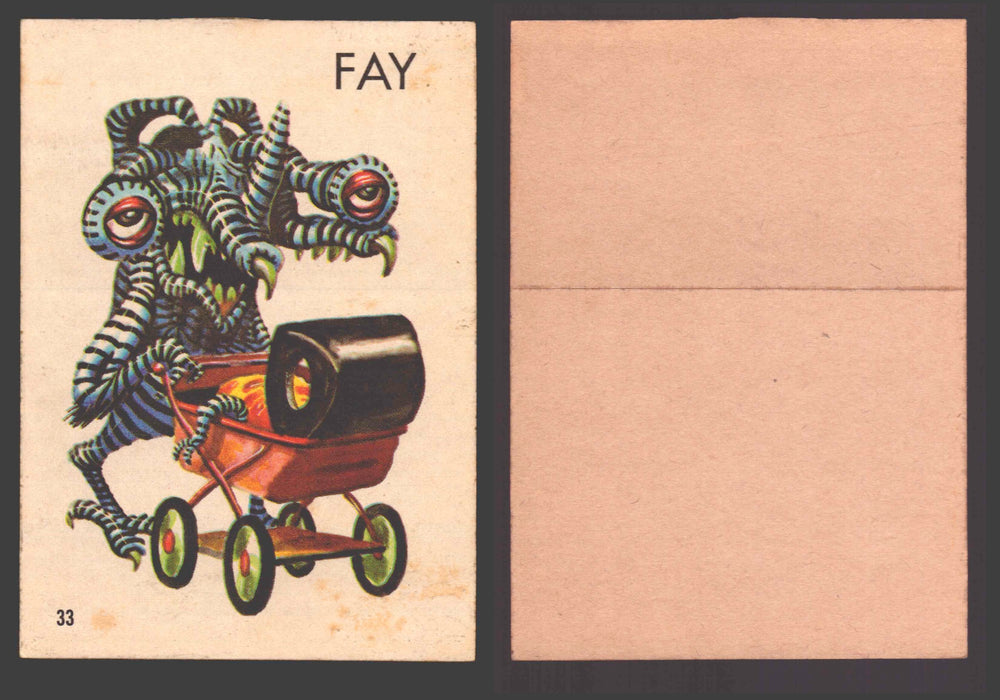 1965 Ugly Stickers Topps Trading Card You Pick Singles #1-44 with Variants