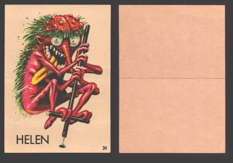 1965 Ugly Stickers Topps Trading Card You Pick Singles #1-44 with Variants