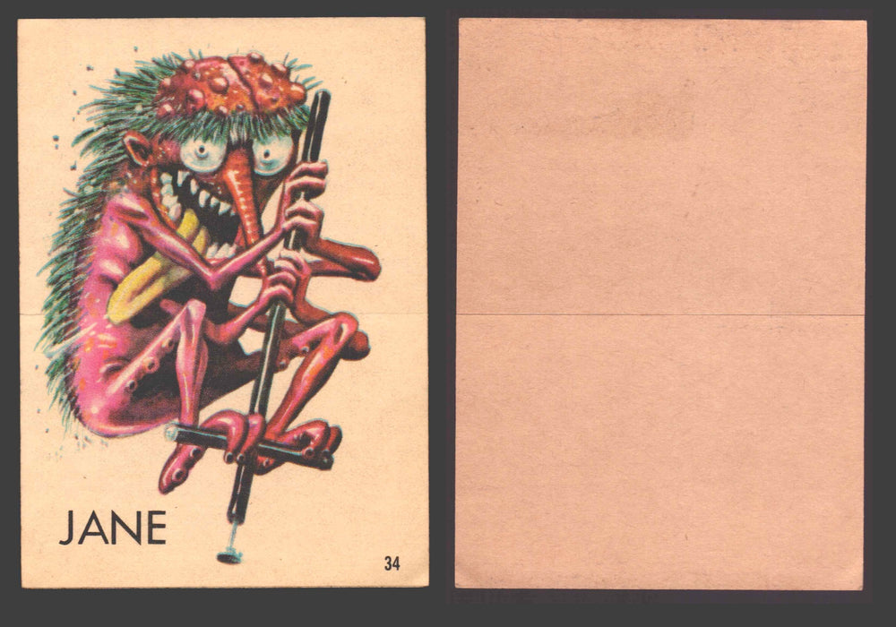 1965 Ugly Stickers Topps Trading Card You Pick Singles #1-44 with Variants