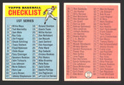 1966 Topps Baseball Trading Card You Pick Singles #1-#99 VG/EX #	34 Checklist 1-88  - TvMovieCards.com
