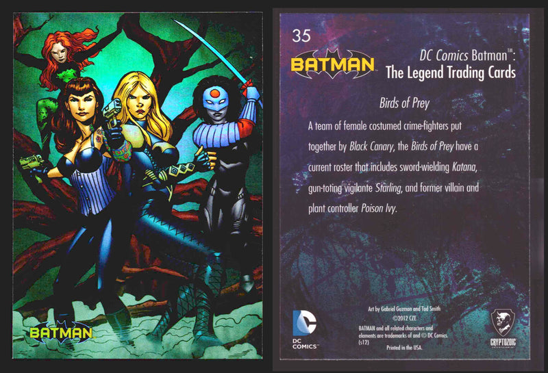 DC Comics Batman The Legend Parallel HoloFoil Base Trading Card Singles #1-63