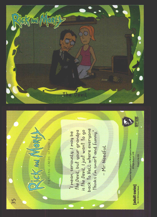 Rick and Morty Season 1 Base Foil Parallel Trading Card You Pick Singles #1-45 #	35  - TvMovieCards.com