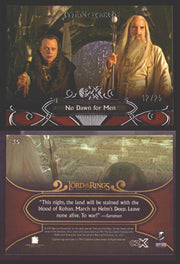 2022 Cryptozoic CZX Middle Earth Silver Parallel Base Card Singles 1-50 #/25 35 No Dawn for Men - TvMovieCards.com