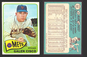 1965 Topps Baseball Trading Card You Pick Singles #300-#399 VG/EX #	364 Galen Cisco - New York Mets  - TvMovieCards.com