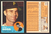 1963 Topps Baseball Trading Card You Pick Singles #300-#399 VG/EX #	364 Howie Goss - Pittsburgh Pirates  - TvMovieCards.com