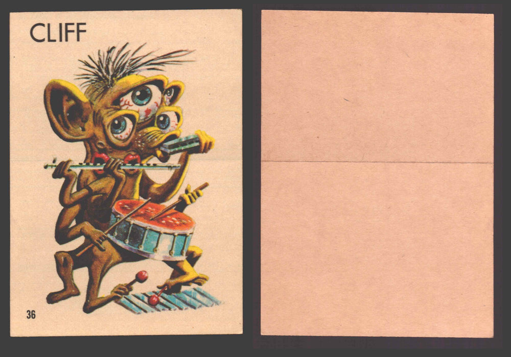 1965 Ugly Stickers Topps Trading Card You Pick Singles #1-44 with Variants