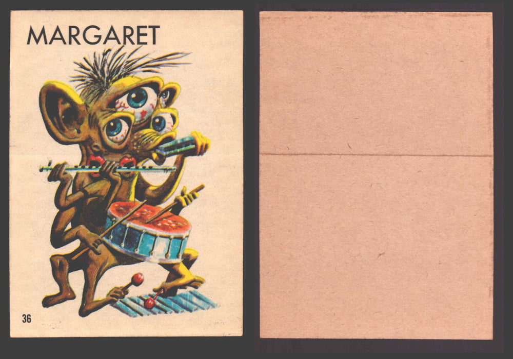 1965 Ugly Stickers Topps Trading Card You Pick Singles #1-44 with Variants