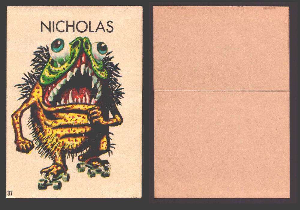 1965 Ugly Stickers Topps Trading Card You Pick Singles #1-44 with Variants