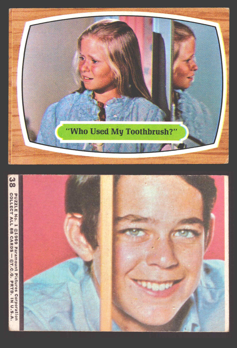 1971 The Brady Bunch Topps Vintage Trading Card You Pick Singles #1-#88