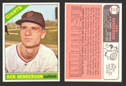 1966 Topps Baseball Trading Card You Pick Singles #1-#99 VG/EX #	39 Ken Henderson - San Francisco Giants  - TvMovieCards.com