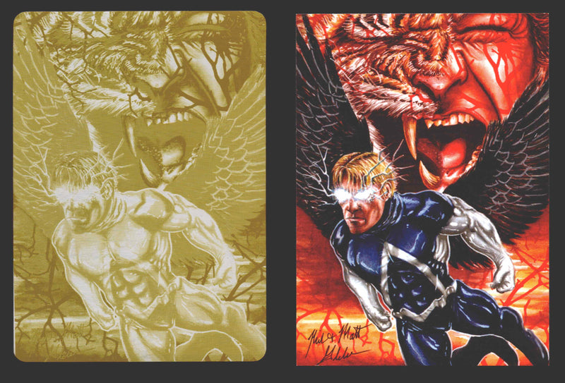 2012 DC Comics The New 52 Base Card Printing Plate #3 Animal Man 1/1 Yellow   - TvMovieCards.com