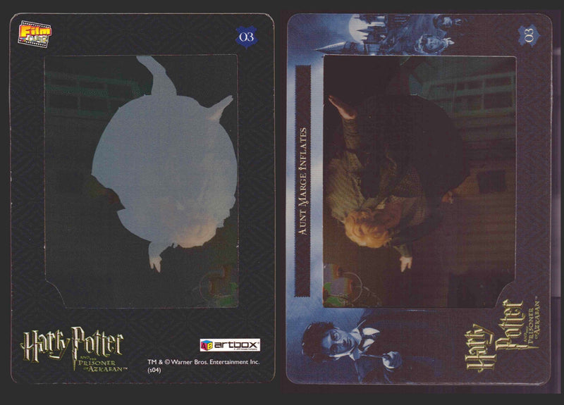 Harry Potter Prisoner of Azkaban Filmcardz 1-72 You Pick Single Cards Artbox 200 # 03 Aunt Marge Inflates - TvMovieCards.com