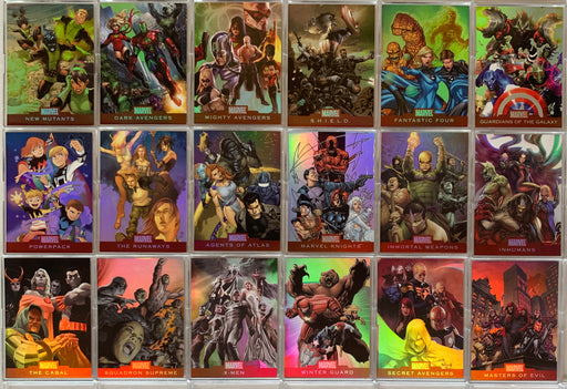 Marvel Heroes and Villains Alliance Chase Card Set A1 - A18 Rittenhouse 2010   - TvMovieCards.com