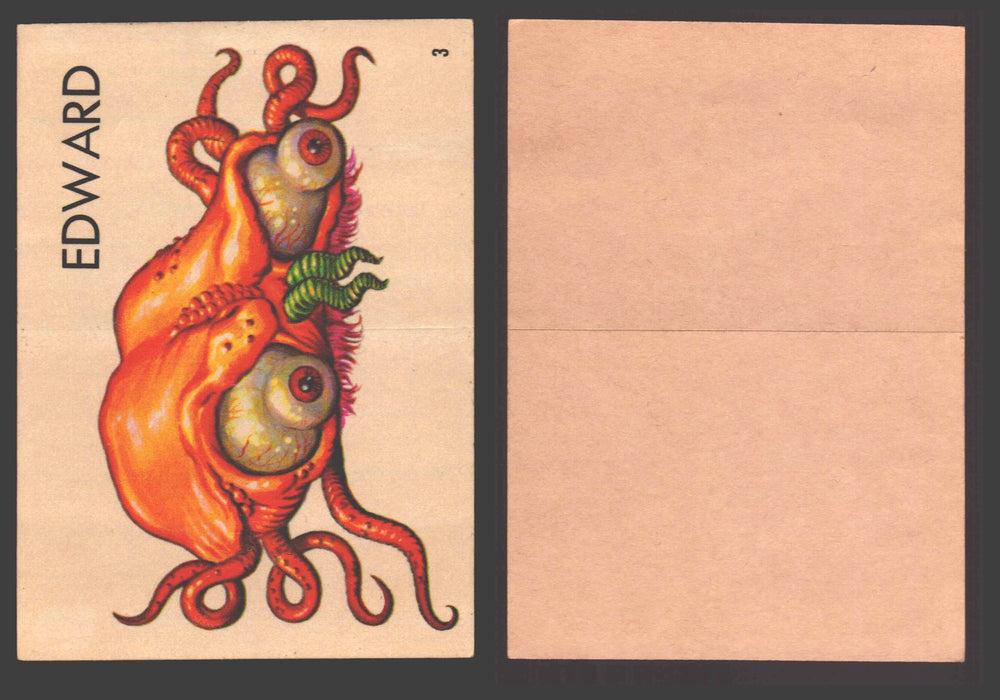 1965 Ugly Stickers Topps Trading Card You Pick Singles #1-44 with Variants 3 Edward - TvMovieCards.com