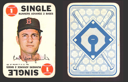 1968 Topps Baseball Game Card You Pick Single Cards #2-33 Mickey Mantle #	3 Carl Yastrzemski - Boston Red Sox  - TvMovieCards.com