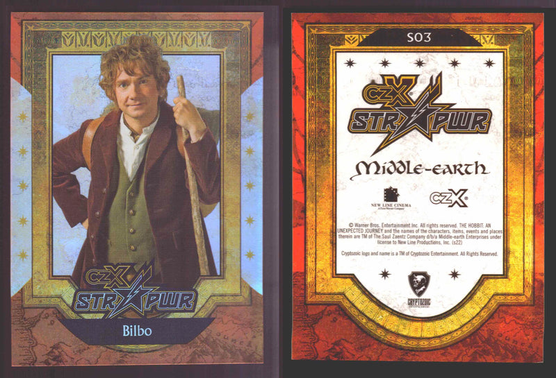 2022 Cryptozoic CZX Middle Earth STR PWR Red S01-S25 Single Cards S03 Bilbo - TvMovieCards.com