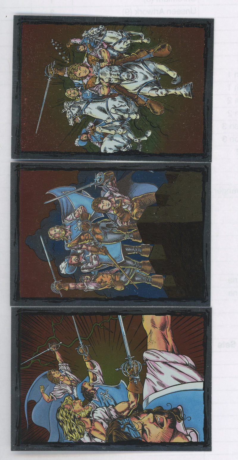 Three Musketeers Movie Foil Chase Card Set 3 Cards S1 thru S3 Skybox 1993 - TvMovieCards.com