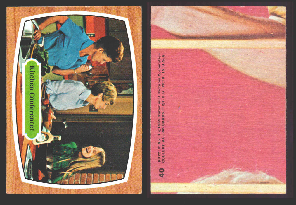 1971 The Brady Bunch Topps Vintage Trading Card You Pick Singles #1-#88 #	40 Kitchen Conference  - TvMovieCards.com