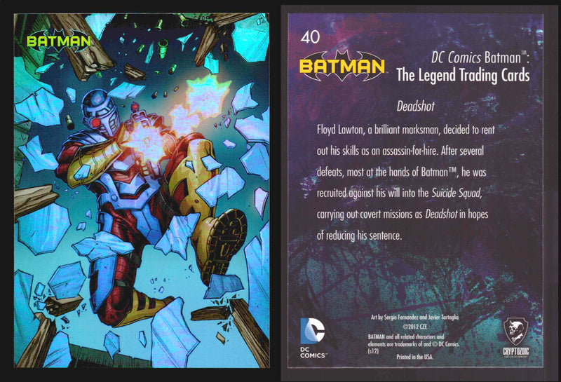DC Comics Batman The Legend Parallel HoloFoil Base Trading Card Singles #1-63