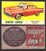 1961 Topps Sports Cars (Gray Back) Vintage Trading Cards #1-#66 You Pick Singles #40   DKW-I000  - TvMovieCards.com