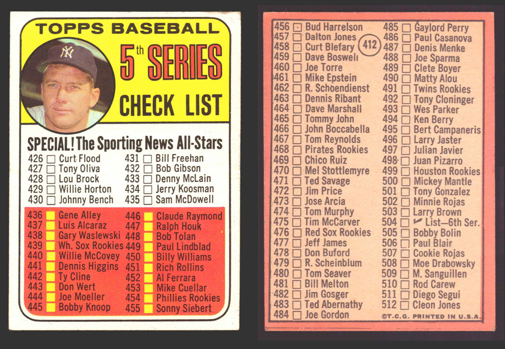 1966 Topps Baseball Trading Card You Pick Singles #400-#598VG/EX #	412 Sam Bowens - Baltimore Orioles  - TvMovieCards.com