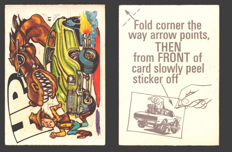Fantastic Odd Rods Series 2 Vintage Sticker Cards Donruss #1-66 You Pick Singles