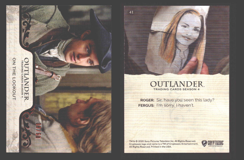 2020 Outlander Season 4 Red Foil Parallel Base Card You Pick Singles XX/50
